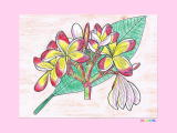夾竹桃の植物画