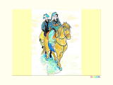 昔の女性の乗馬