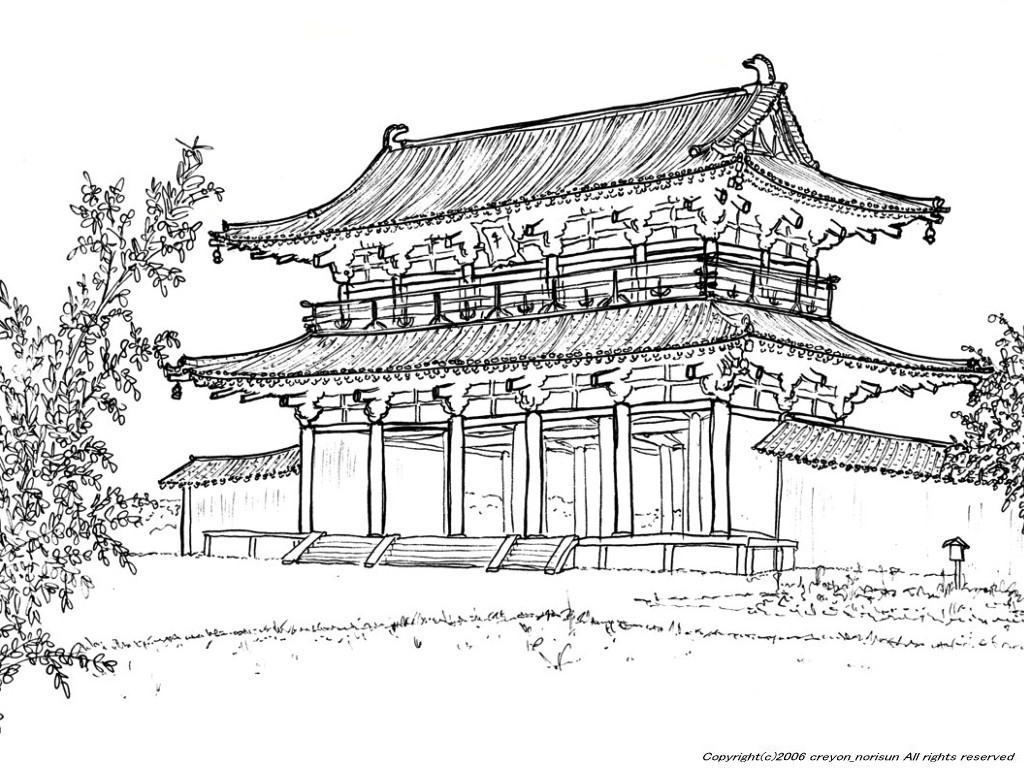 平城宮の下絵～世界遺産のぬりえ、日本