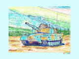 10式戦車の塗り絵