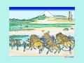 富嶽三十六景、駿州　大野新田の浮世絵