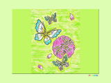 蝶と桜